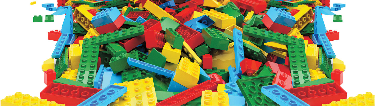 Image showing a pile of colorful legos